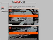 Tablet Screenshot of 30daysout.com